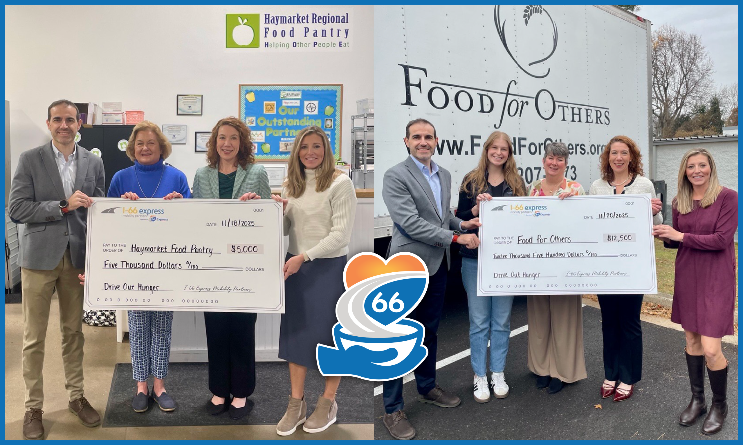 66 Express Drivers Raise Over $40,000 to “Drive Out Hunger” Across Northern Virginia