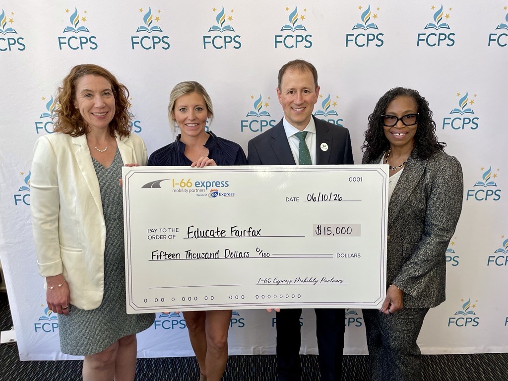 I-66 EMP Renews Annual Support for Educate Fairfax Programs